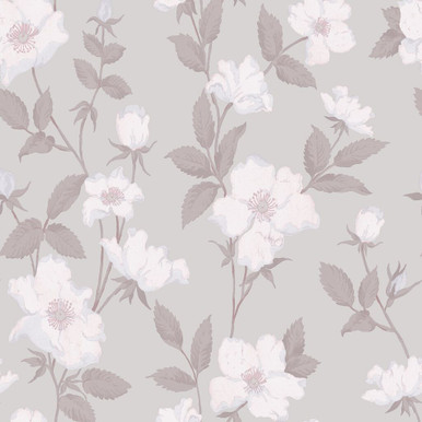 Juliet ( Dark ) - Black and White Watercolor Floral Peel and Stick  Wallpaper– WALL BLUSH