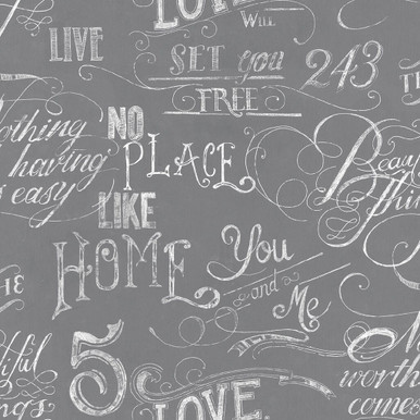 Chalk Board Gray Wallpaper