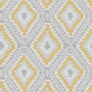 Aztec Geo Ochre Wallpaper