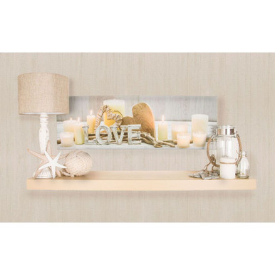 Bedruckte Leinwand Love LED