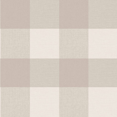 Glamorous Check Natural Wallpaper