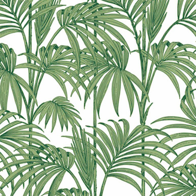 Honolulu Palm Green Wallpaper