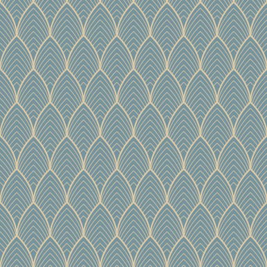 Bercy Blue Wallpaper