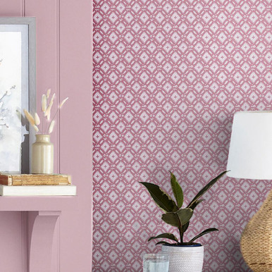 Laura Ashley Whitebrook Mulberry Purple Wallpaper