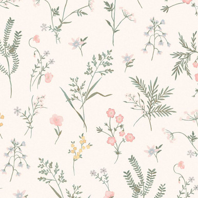 Laura Ashley Crosswell Coral Pink Wallpaper