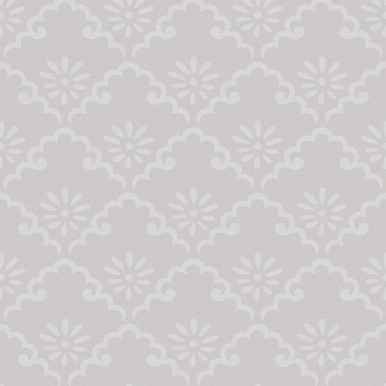 Laura Ashley Coralie Sugared Gray Wallpaper