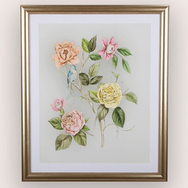 Roisin Pale Sage Leaf Framed Print