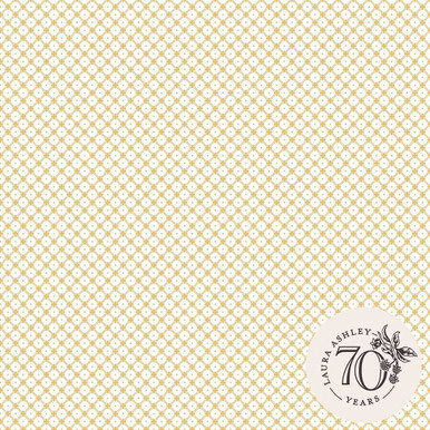 Laura Ashley Wickerwork Pale Ochre Yellow Wallpaper