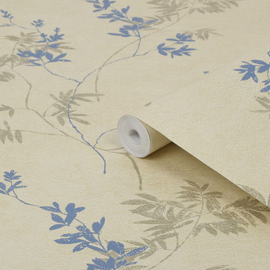 Laura Ashley Mari Gold Wallpaper