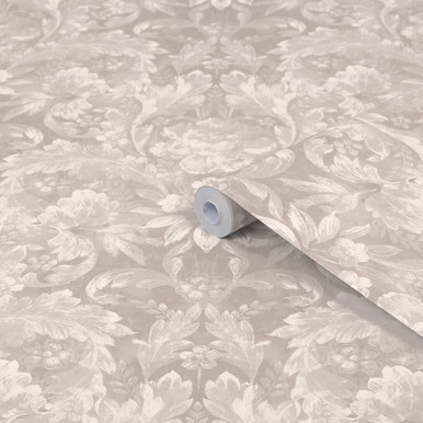 Laura Ashley Apolline Dove Gray Wallpaper