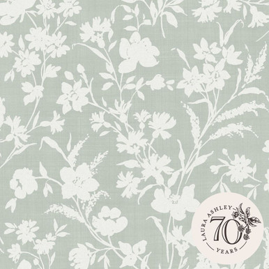 Laura Ashley Rye Sage Green Wallpaper