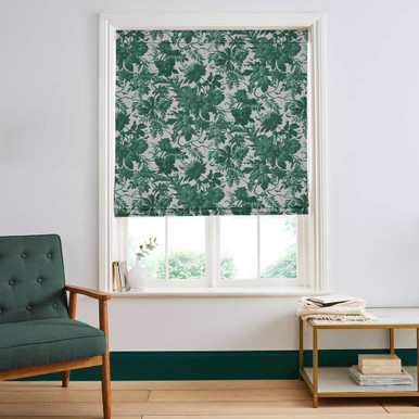 Enzia Green Roman Shade