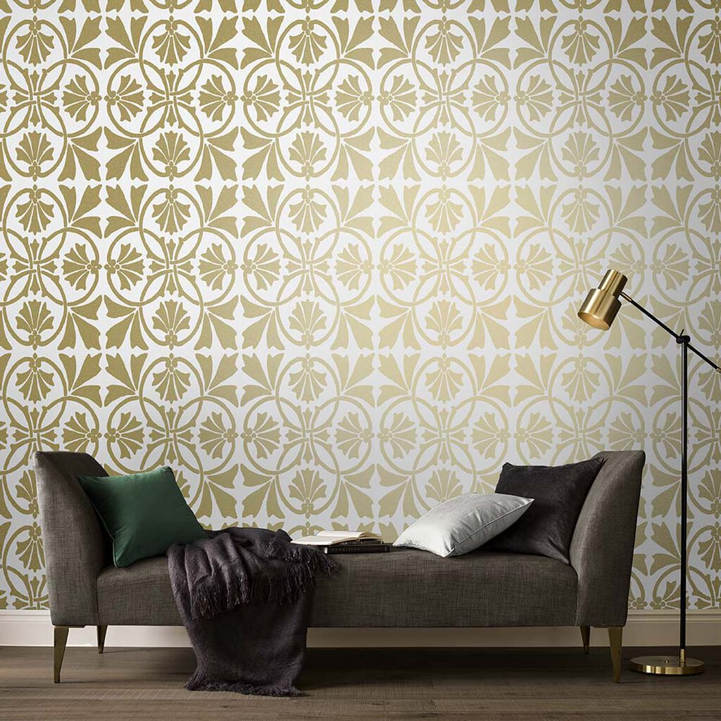 Graham Brown Art Deco Natural Wallpaper