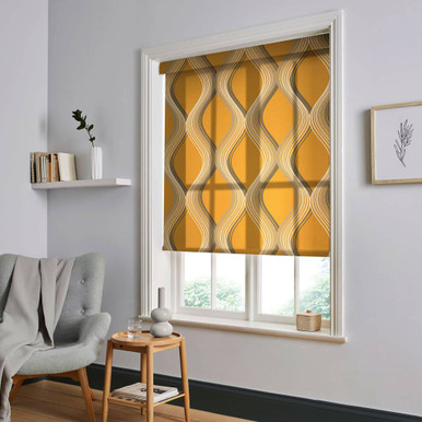 Euphoria Yellow Roller Blind