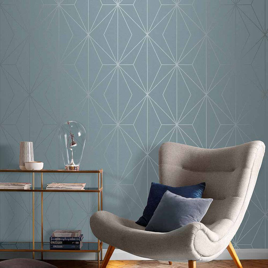 Harmony Deep Sky Wallpaper | Blue Wallpaper | Graham & Brown