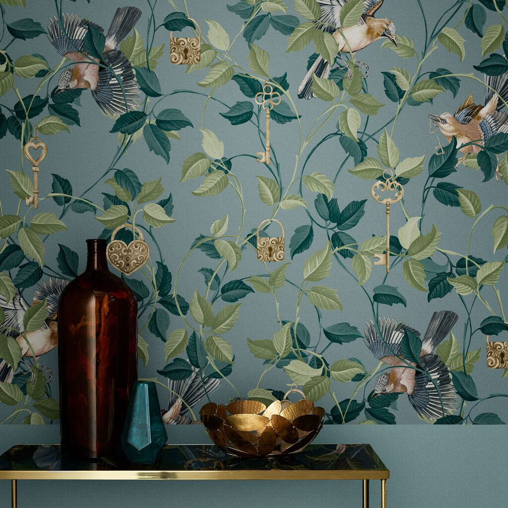 375343 Floral Geo Nordic Wallpaper by A S Creation Wallpaper