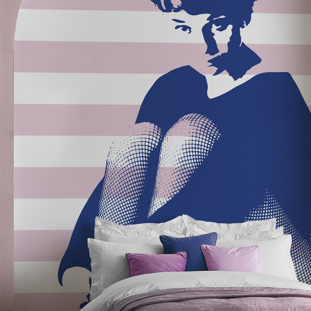 NPG: Hepburn Stripe Brights Bespoke Mural
