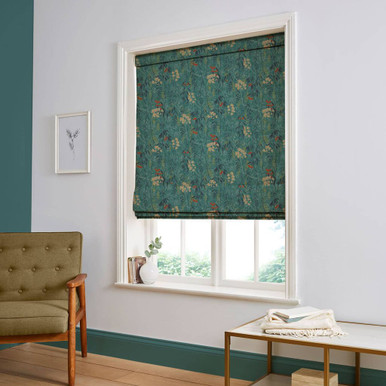 Obassia Teal Roman Blind