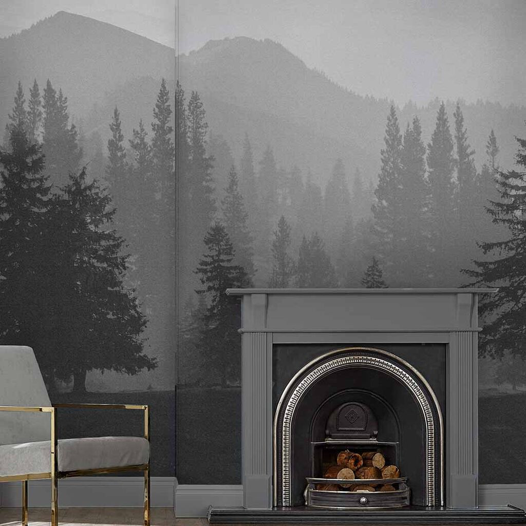 Misty Mountain Wall Mural | UrbanWalls