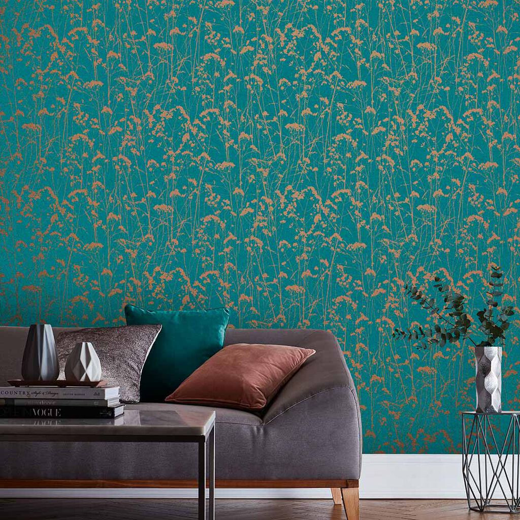 teal wallpaper designs