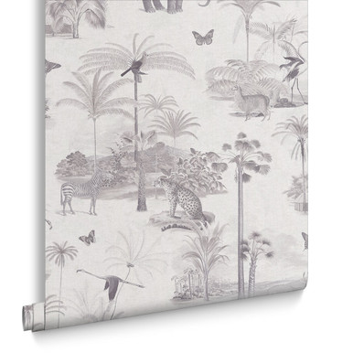 Tropique Zoo Canvas Wallpaper