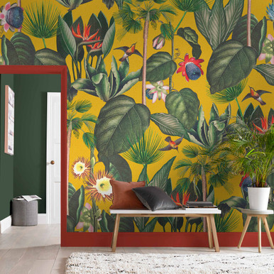 Botanica Midnight Navy Blue Leaves Tropical Wallpaper 105454 by Graham and  Brown Wallpaper