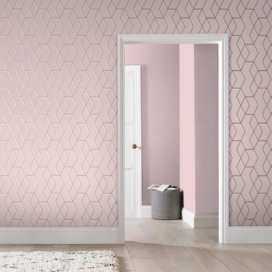 Pink Geometric Wallpaper