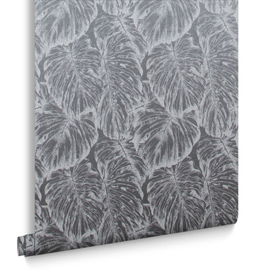 Tropical Pewter Behang