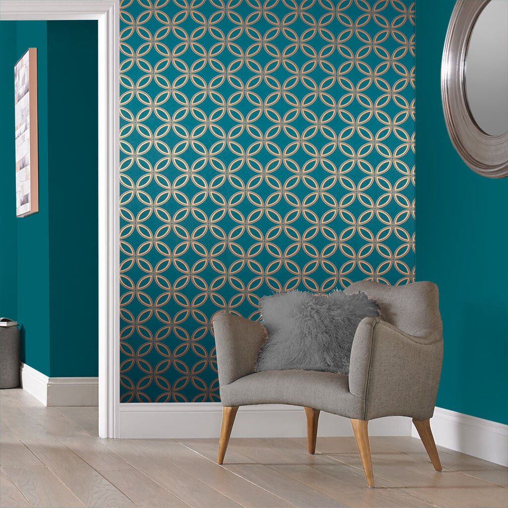 teal wallpaper designs