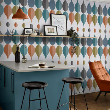 Modern Bright Color Hand Made Wallpaper