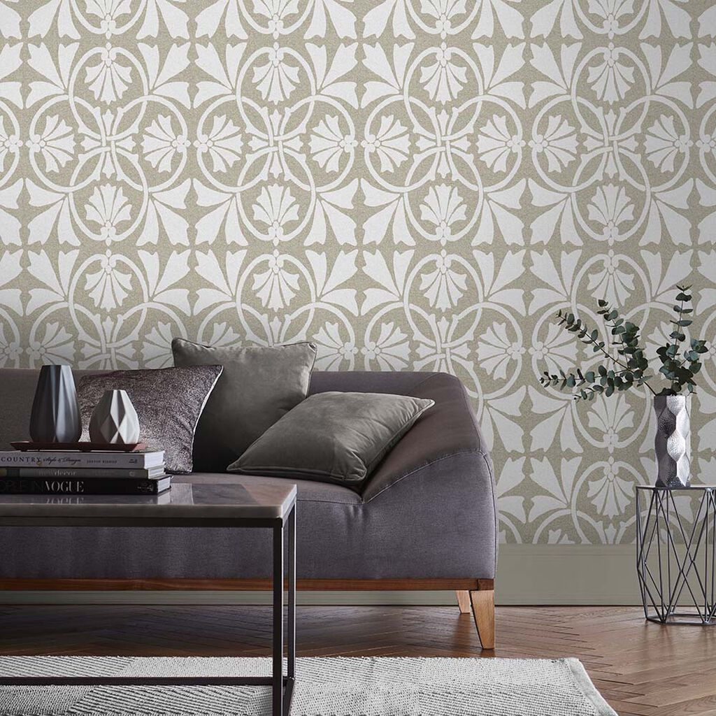 Graham ＆ Brown Thrones Geometric Removable Paste The Wall Wallpaper (Golden  Pearl) 内装