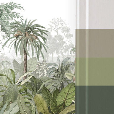 Paradise Jungle Palm Papier Peint Panoramique sur mesure