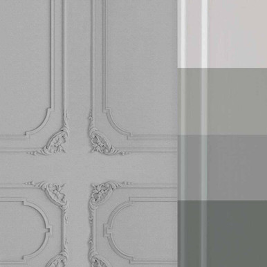 Ornate Panelling Shadow Grey Papier Peint Panoramique sur mesure