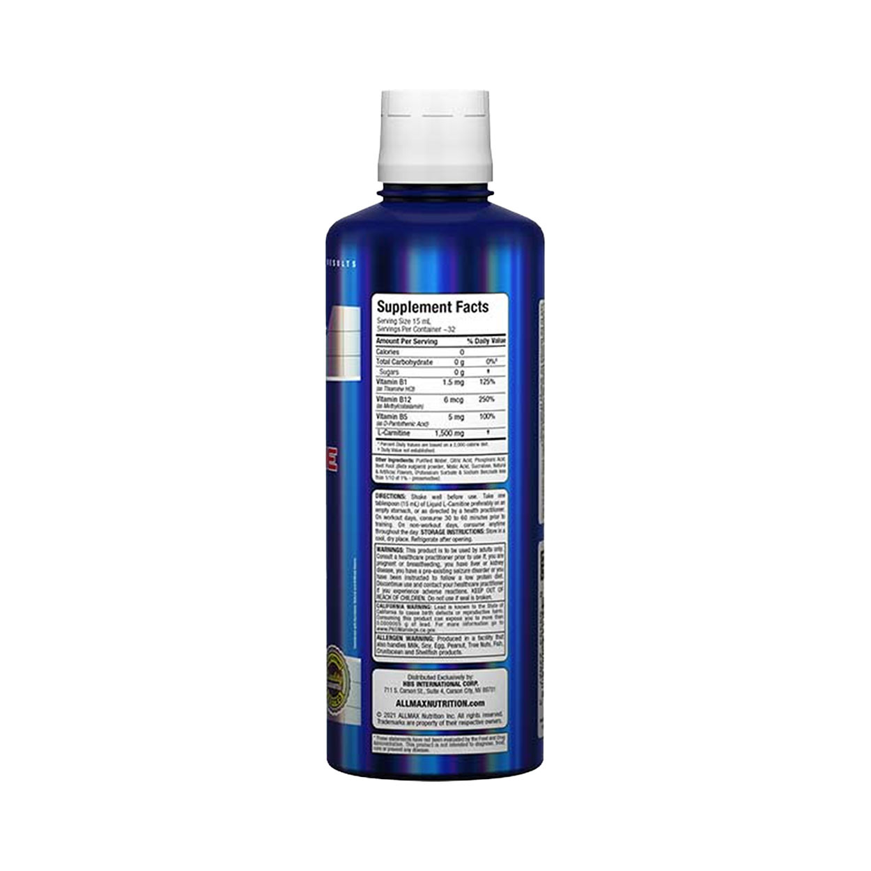 ALLMAX Nutrition Liquid L-Carnitine 1500 ALLMAX Nutrition Liquid L-Carnitine 1500