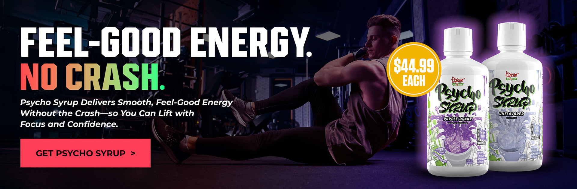 FEEL-GOOD ENERGY. NO CRASH.