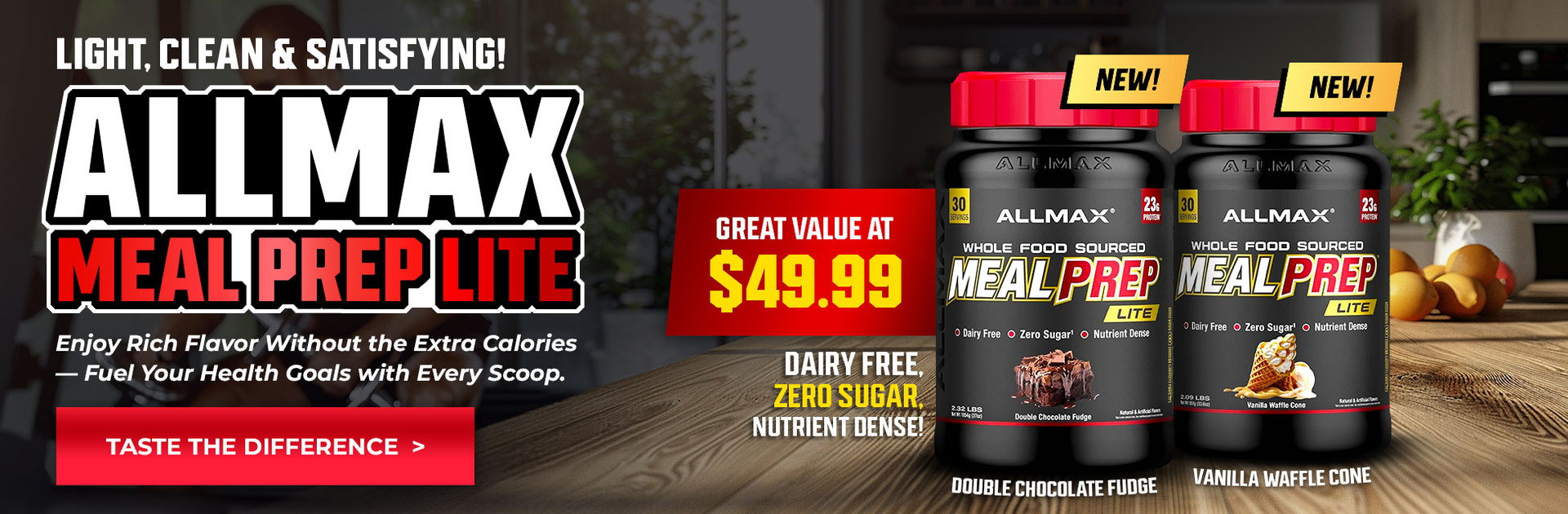 Light, Clean & Satisfying ALLMAX MEAL PREP LITE!