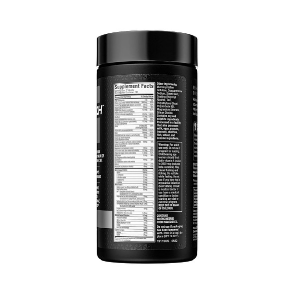 MuscleTech Platinum Multi Vitamin - Supplement Facts