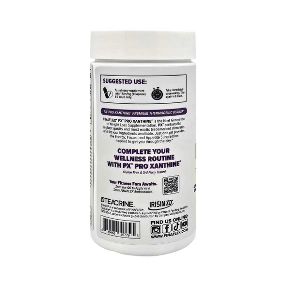 FINAFLEX Pro Xanthine Bottle back