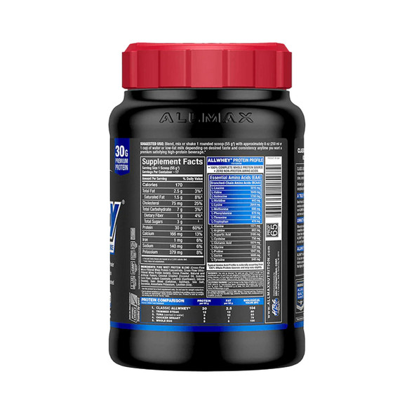 AllMax AllWhey Classic Pure Whey - Supplement Facts