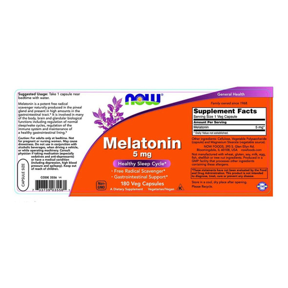 Now Melatonin 5mg