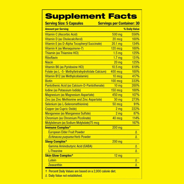 PharmaFreak Vita Freak - Supplement Facts PharmaFreak Vita Freak - Supplement Facts