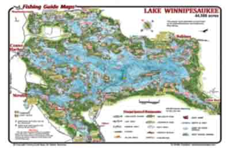 lake winnipesaukee fishing map Winnispesaukee Entire Lake lake winnipesaukee fishing map