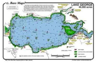 George lake Fishing Map