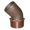 GROCO 1-1\/4" NPT Bronze 45 Degree Pipe to 1-1\/4" Hose [PTHD-1250]