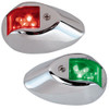 Perko LED Side Lights - Red\/Green - 24V - Chrome Plated Housing [0602DP2CHR]