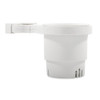 Camco Clamp-On Rail Mounted Cup Holder - Small for Up to 1-1\/4" Rail - White [53086]