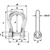 Wichard Captive Pin Bow Shackle - Diameter 4mm - 5\/32" [01441]