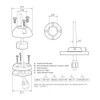 Scanstrut Mini Deck Seal SS Connector -  for Cables - .08" - .35" [DS16-S]