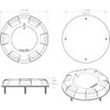 Lumitec Aurora LED Dome Light - White Finish - White\/Blue Dimming [101075]