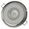 Lumitec Mirage - Flush Mount Down Light - Glass Finish\/Polished SS Bezel - 2-Color White\/Blue Dimming [113111]